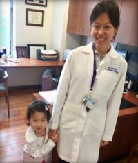 June Hou, MD with daughter Skylar